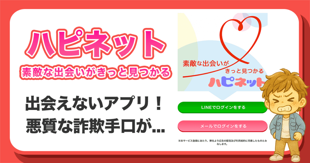 ハピネットは出会えないアプリなのかを詳しく解説します